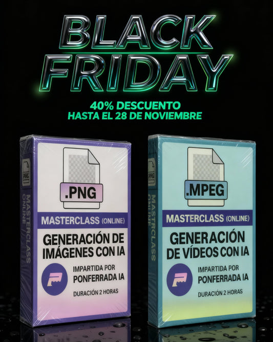 PACK: Generación de Imágenes  + Generación de video - MASTERCLASS ( 2.5+2.5horas, dos sesiones)